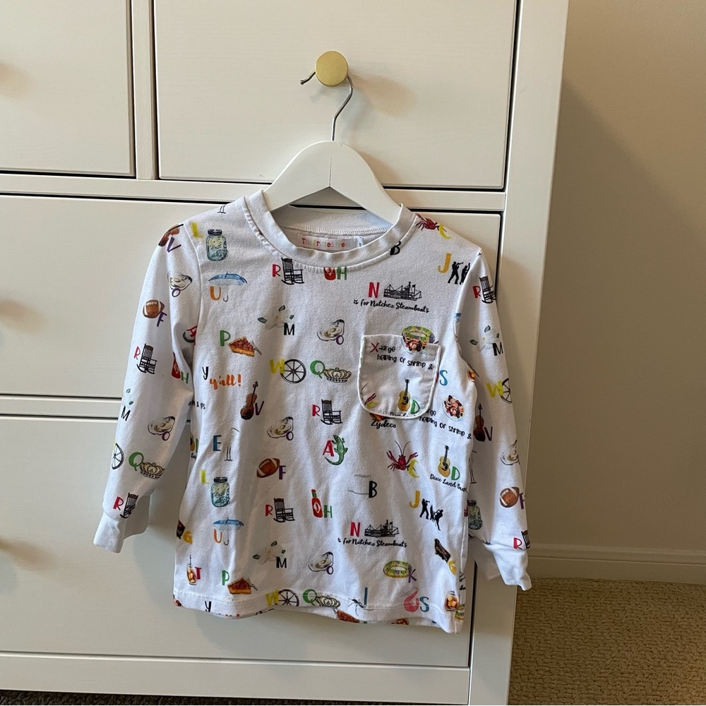The Printed Press New Orleans Alphabet Pajama Top Size 4T